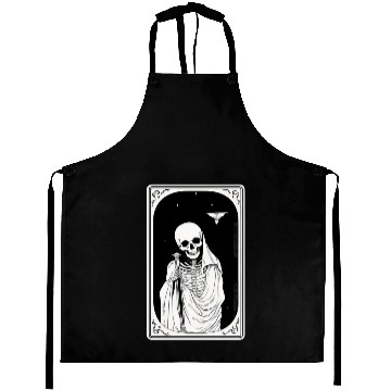 Discover Skeleton Tarot Card Reader Astrology Occult Aprons