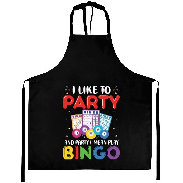 Discover Funny Bingo Party Aprons