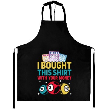 Discover I Bought This With Your Money Bingo Aprons