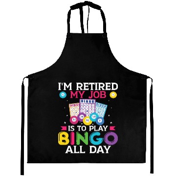 Discover Retired Bingo Player Aprons
