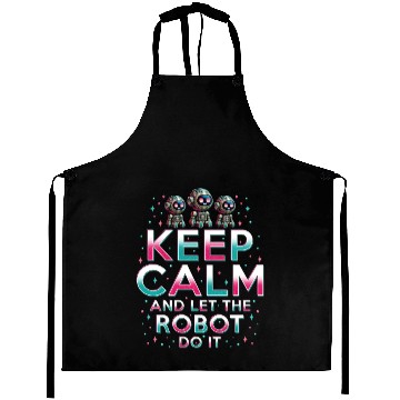 Discover Robotics Engineer Keep Calm And Let Robot Do It Aprons