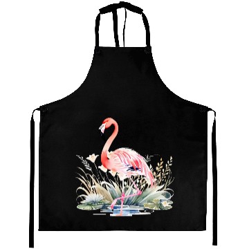 Discover Serene Flamingo in Tranquil Lake Aprons