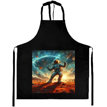 Discover ‘Solo Astronaut Dance Party’ Aprons