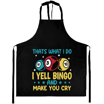 Discover Funny Bingo Player Aprons