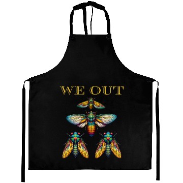 Discover Funny Cicada We Out Cute Cicada Brood Emergence Aprons