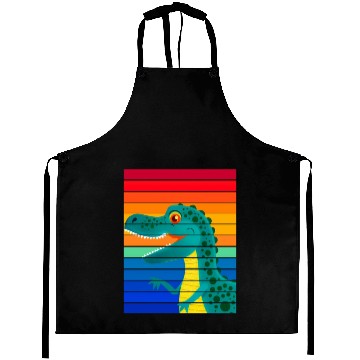 Discover Rainbow dinosaur Aprons