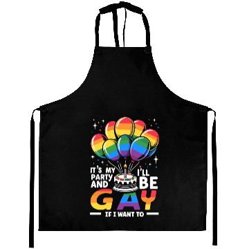 Discover Birthgay Gay Pride Flag Pride Month Equal Rights Aprons