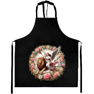 Discover Angel on a lion Aprons