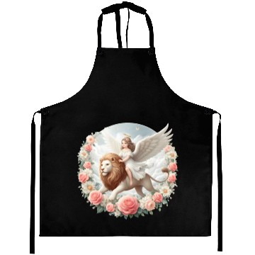 Discover Angel on a lion Aprons