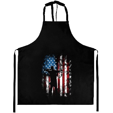 Discover Archery US Flag Archer Bow Hunter Aprons