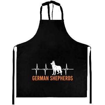 Discover German Shepherd HEART BEAT German Shepherds Aprons