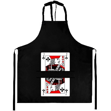 Discover Playing card clover jack with banner space Aprons