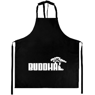 Discover Buddha Sport Logo White Aprons