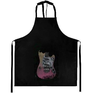 Discover Grunge Cheetah Print Electric Guitar Aprons