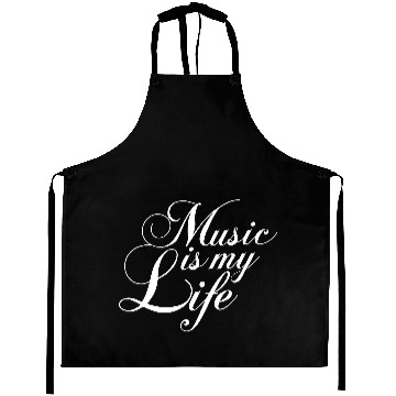 Discover Music Is My Life Party Club Concert Sound Love Aprons