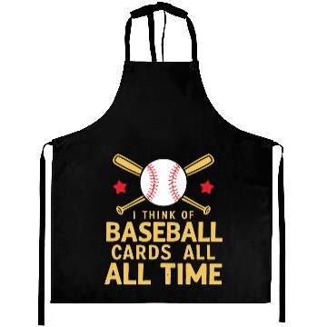 Discover Baseball Cards Baseball Player Baseball Fan Gift Aprons