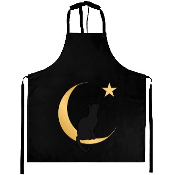 Discover Moon Cat Aprons