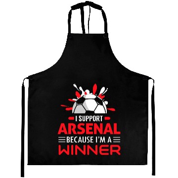 Discover Football Soccer Arsenal I Support Arsenal Aprons