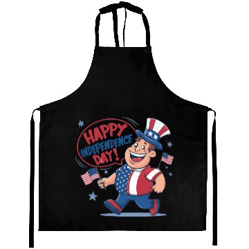 Discover happy independence day Aprons
