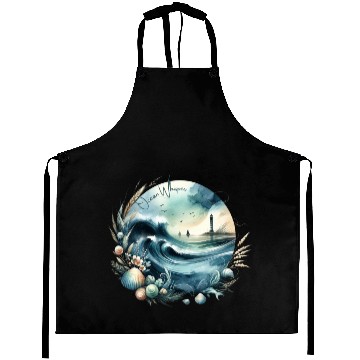 Discover Ocean Whisper: Serene Seascape Art Aprons