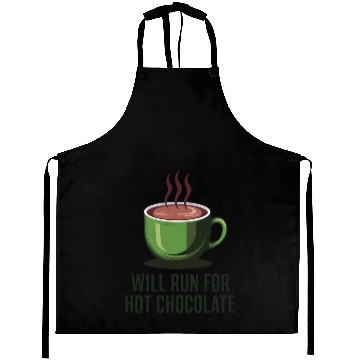 Discover Will Run For Hot Chocolate Aprons