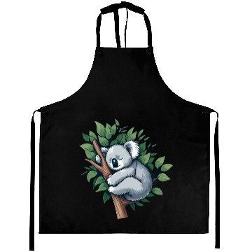 Discover Slumbering Koala: Peaceful Tree Hugger Aprons