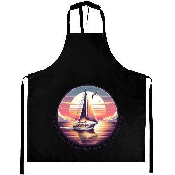 Discover Sunset Sailing Bliss Aprons