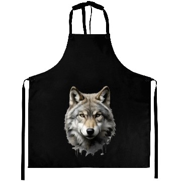 Discover Wolf Gradient Ombre Aprons