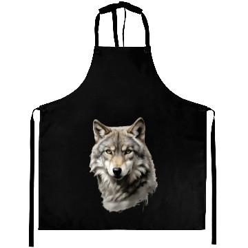 Discover Wolf Kaleidoscope Aprons
