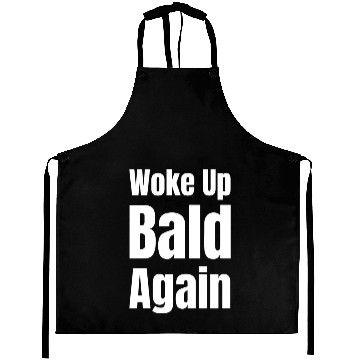 Discover Woke Up Bald Again Funny Bearded Hairstylist Aprons
