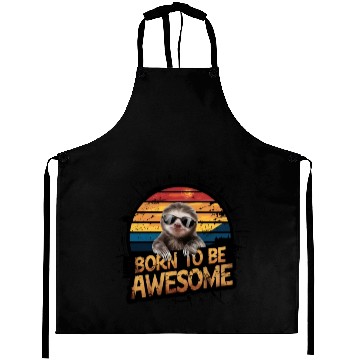 Discover Sloth Design Embracing Lazy and Relax Vibes Aprons
