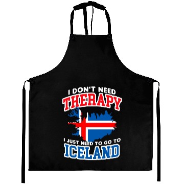 Discover Iceland Flag Embrace The Northern Lights Design Aprons