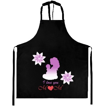 Discover I love you mom Aprons