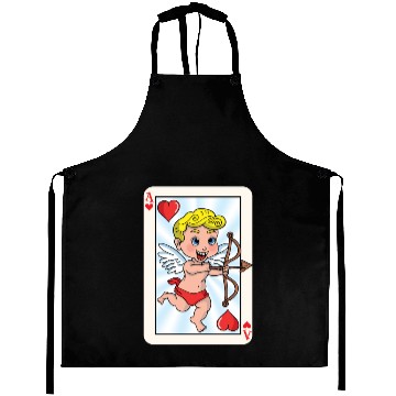 Discover Playing card with cupid Aprons