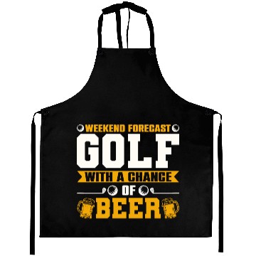 Discover Weekend Forecast Golf with a Chance of Beer Aprons