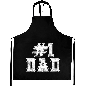 Discover #1 Dad Best Dad Fathers Day Number One Dad Aprons