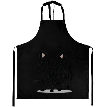 Discover Cat typography Aprons