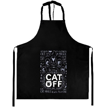 Discover Cat Paw typography Aprons