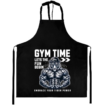 Discover gym time tiger power Aprons