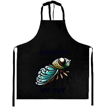 Discover Funny Cicada Quote We Out Cicada Aprons