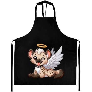 Discover Hyena angel wings halo fantasy Aprons