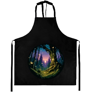 Discover Enchanted Forest: Mystical Twilight Aprons
