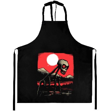 Discover Japan Red Sun Horror: Skull Creature Aprons