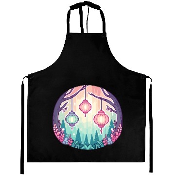 Discover Enchanted Lanterns: Twilight Grove Aprons