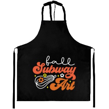 Discover Fall Subway Art Aprons