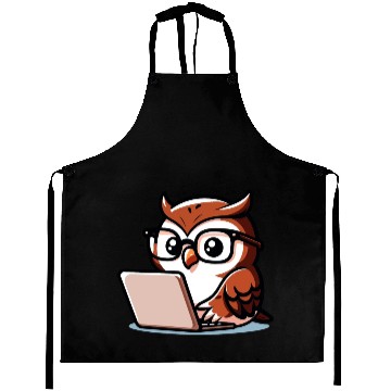 Discover Tech-Savvy Owl: Nighttime Nerd Aprons