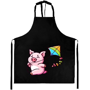 Discover Playful Piglet: Kite-Flying Joy Aprons