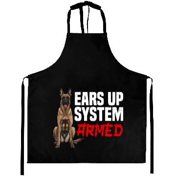 Discover Belgian Shepherd Dog EARS UP SYSTEM ARMED Aprons