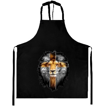 Discover Lion Christian Design Aprons
