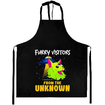 Discover Cat Alien, Aliens, UFO, UAP, Space Unknown Flight Aprons